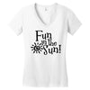 fun in the sun Women's V-Neck T-Shirt