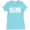 big foot sasquatch Ladies Fitted T-Shirt