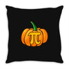 pumpkin pi Throw Pillow
