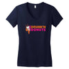 drunk'n donuts Women's V-Neck T-Shirt
