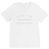 lipstick diamonds champagne V-Neck Tee