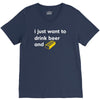 i just want to drink beer and brick V-Neck Tee