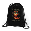 nightmare on kitty street Drawstring Bags