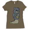 mucus bear Ladies Fitted T-Shirt