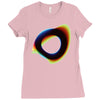 orbital wonky style Ladies Fitted T-Shirt