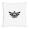 zelda logo black logo Throw Pillow