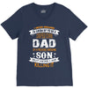 Super Cool Dad Of A Freaking Awesome Son V-Neck Tee