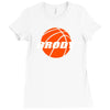 boy basketball Ladies Fitted T-Shirt
