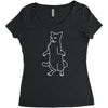 cat Women's Triblend Scoop T-shirt