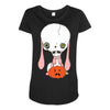 skull bunny Maternity Scoop Neck T-shirt