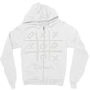 tic tac toe draw Zipper Hoodie