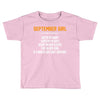 September Girl Hated By Many Toddler T-shirt