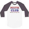 math club hippie hipster 3/4 Sleeve Shirt