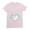 Custom baby boy name maternity design Ladies Fitted T-Shirt