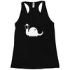 apatosaurus white Racerback Tank