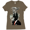 business man Ladies Fitted T-Shirt