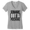 pubg - straight outta pochinki Women's V-Neck T-Shirt