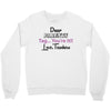 Dear Parents Tag You're It Love Teachers Women's Crewneck Sweatshirt