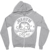 death before decaf coffee Zipper Hoodie