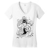 japanese dragon Women's V-Neck T-Shirt