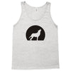 wolf howling at moon Tank Top