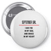 September Girl Pin-back button