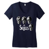 the skulls Women's V-Neck T-Shirt