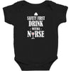 drink with a nurse Baby Bodysuit
