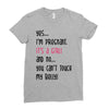 Yes...I'm Pregnant.It's a Girl! And No...You Can't Touch My Belly! Ladies Fitted T-Shirt
