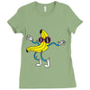 banana wobbler Ladies Fitted T-Shirt