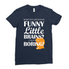 funny little brains Ladies Fitted T-Shirt