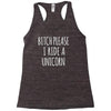 b please unicorn Racerback Tank