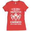 The Title Firefighter Not Earned From Fancy Degree Ladies Fitted T-Shirt