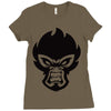 mean monkey Ladies Fitted T-Shirt