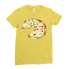 Pizza Slice Big Ladies Fitted T-Shirt