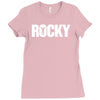 rocky balboa baseball jersey Ladies Fitted T-Shirt
