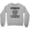 Super September Girl Crewneck Sweatshirt