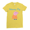 peppa pig mommy pig Ladies Fitted T-Shirt