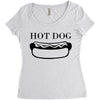 hot dog Women's Triblend Scoop T-shirt