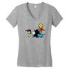 part time job   rock construction Women's V-Neck T-Shirt