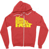 going downhill fast cycling Zipper Hoodie
