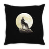 howl at the moon Throw Pillow