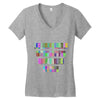 ONE DAY SOMAONE IS GOING TO HUG YOU SO TIGHT THAT ALL OF YOUR BROKEN P Women's V-Neck T-Shirt