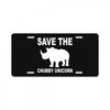 chubby unicorn License Plate
