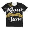 kings are born in june All Over Women's T-shirt