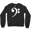 bass cleff funny Crewneck Sweatshirt