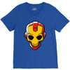 iron skull V-Neck Tee