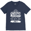 Queens Are Born In July V-Neck Tee