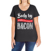 body by bacon! Ladies Curvy T-Shirt
