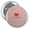 teaching is a work of heart Pin-back button